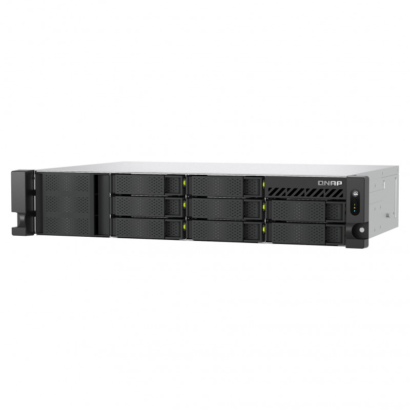 QNAP TS-h1073BXeU-RP-8G 2U rack-NAS, Ryzen Embedded V1780B, 8 GB DDR4, redundante voeding