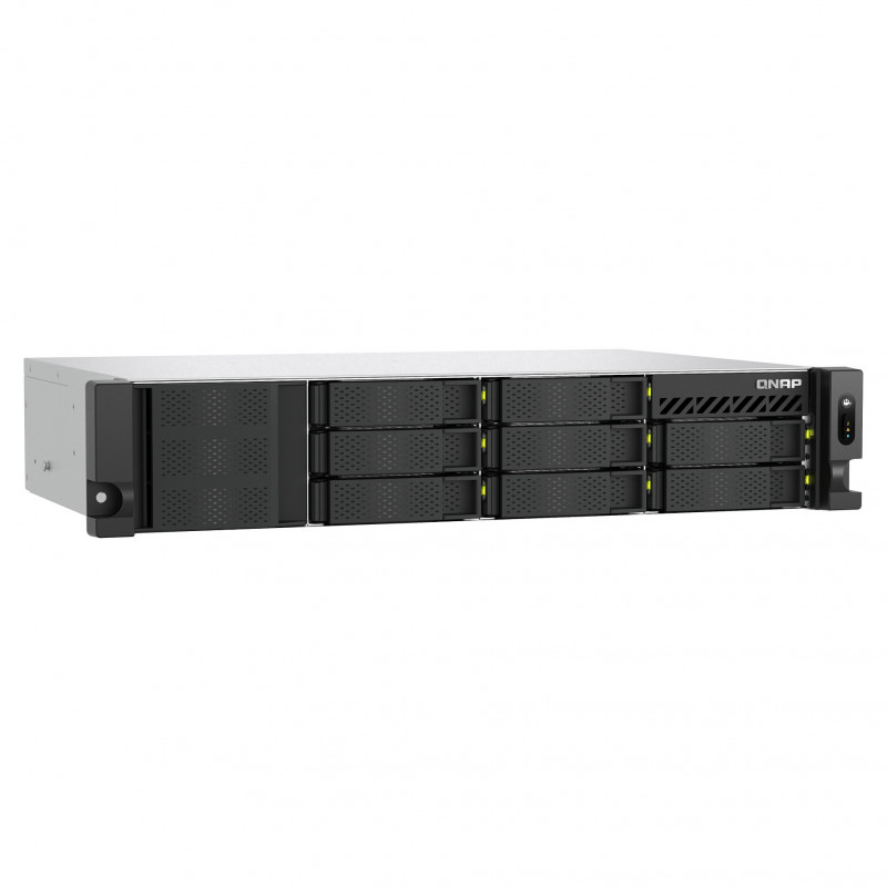 QNAP TS-h1073BXeU-RP-8G 2U rack-NAS, Ryzen Embedded V1780B, 8 GB DDR4, redundante voeding