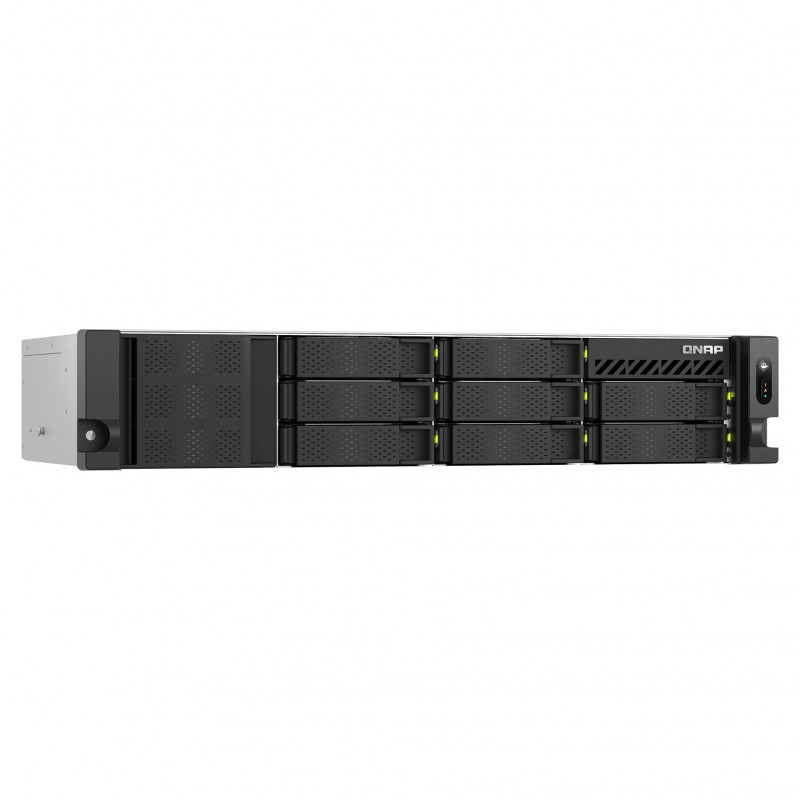 QNAP TS-h1073BXeU-RP-8G 2U rack-NAS, Ryzen Embedded V1780B, 8 GB DDR4, redundante voeding