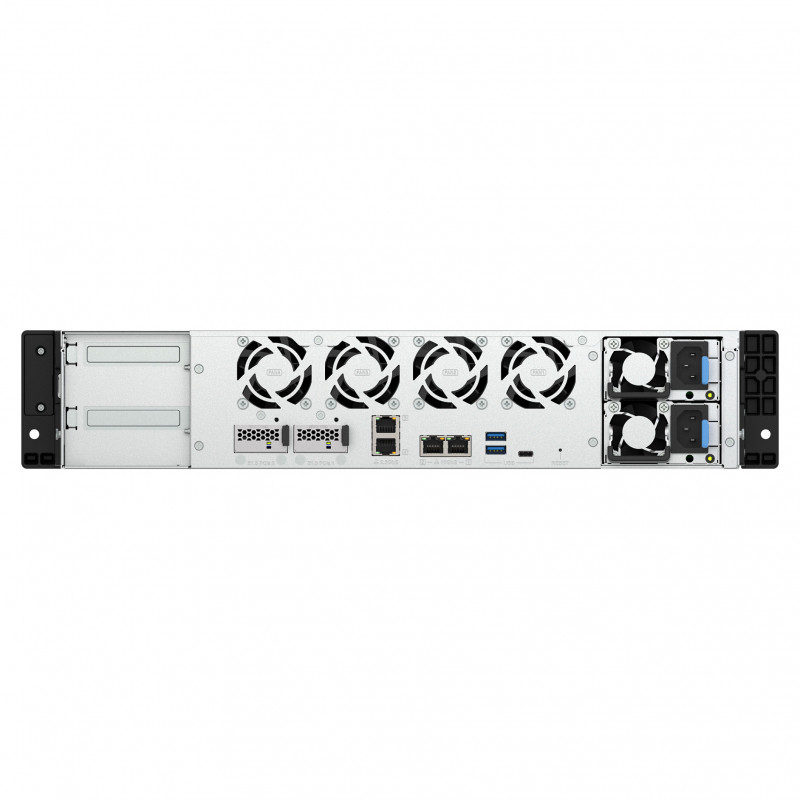 QNAP TS-h1073BXeU-RP-8G 2U rack-NAS, Ryzen Embedded V1780B, 8 GB DDR4, redundante voeding