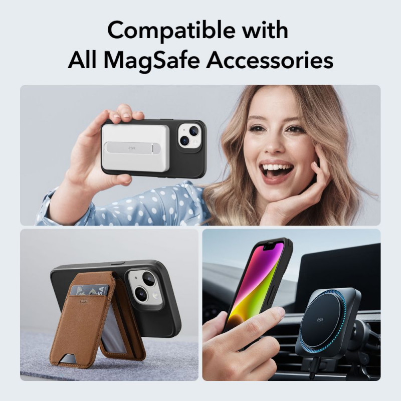 ESR Classic Hybrid HaloLock MagSafe-hoesje voor Apple iPhone 14 Plus / 15 Plus, ESR564, zwart