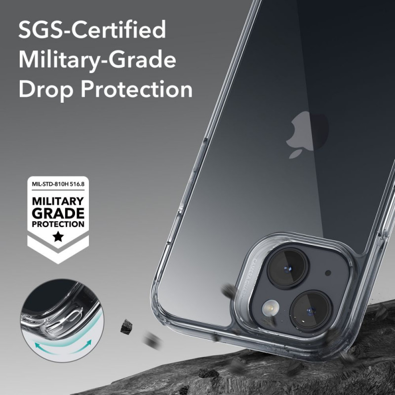 ESR Ice Shield-hoesje voor Apple iPhone 15 Plus / 14 Plus, ESR709, transparant
