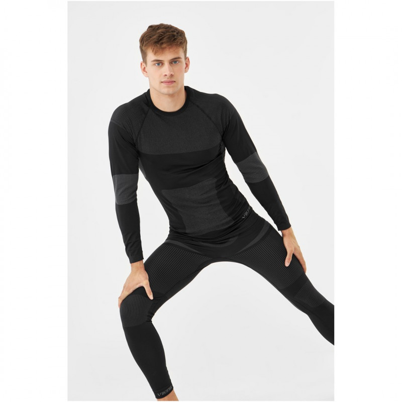 Viking Dante thermoactieve baselayer set voor heren, zwart, maat L