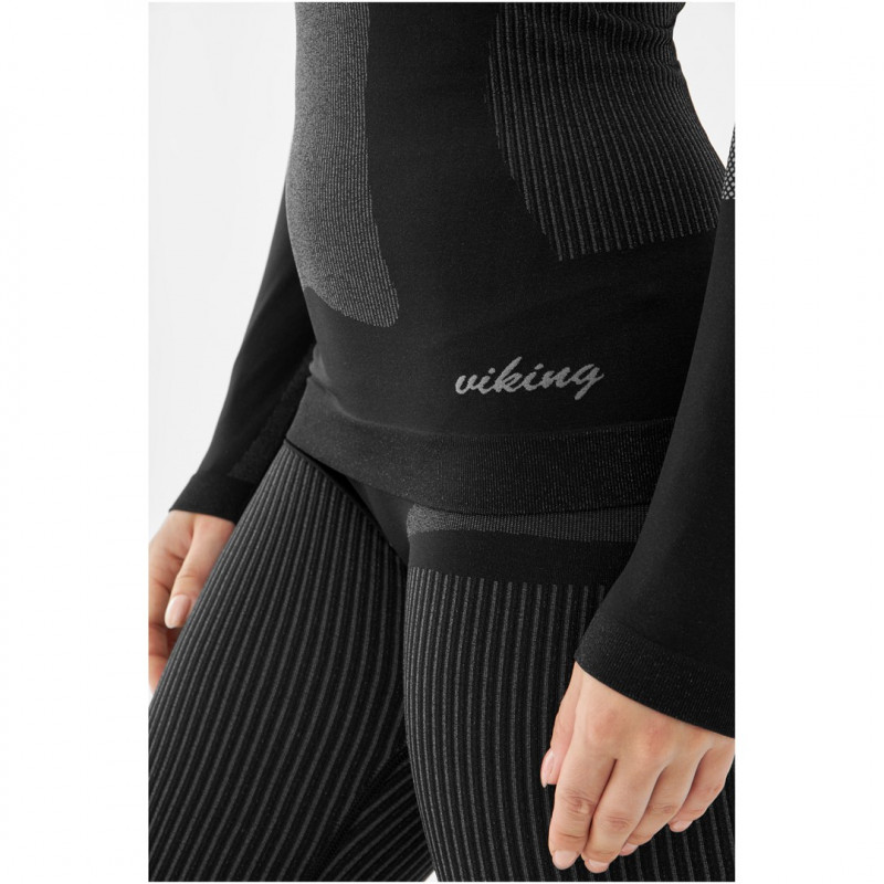 Viking Ilsa baselayer set voor dames, zwart, maat S