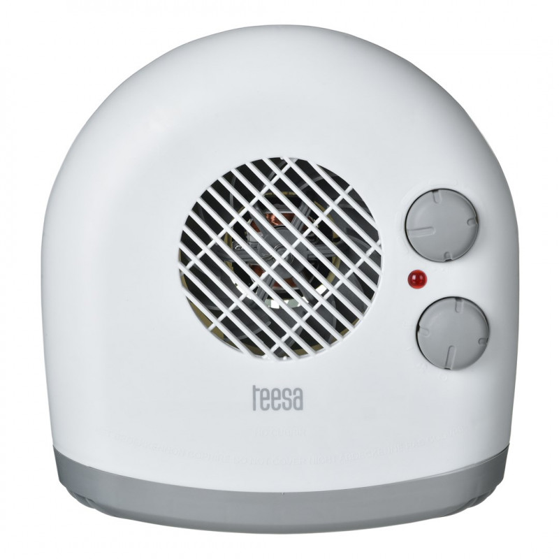Teesa TSA8027 elektrische ventilatorkachel, binnen, wit, 1000/2000 W