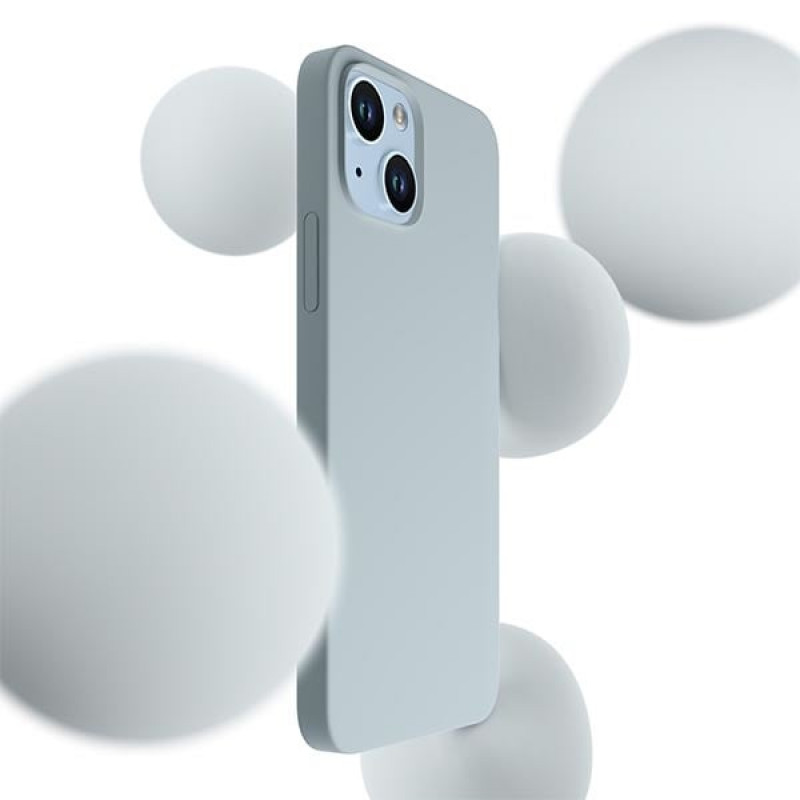3MK Hardy Case MagSafe Apple iPhone 14 Plus / 15 Plus siliconenhoesje, blauw
