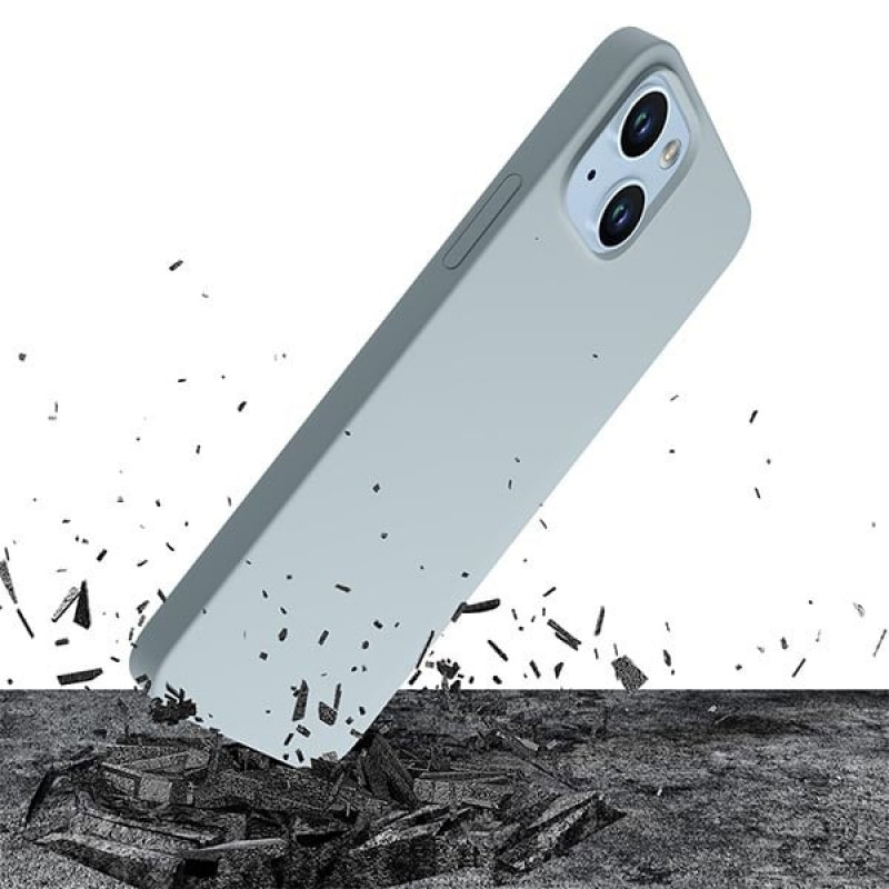 3MK Hardy Case MagSafe Apple iPhone 14 Plus / 15 Plus siliconenhoesje, blauw