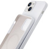3MK Hardy Case MagSafe Apple iPhone 14 Plus / 15 Plus siliconenhoesje, wit