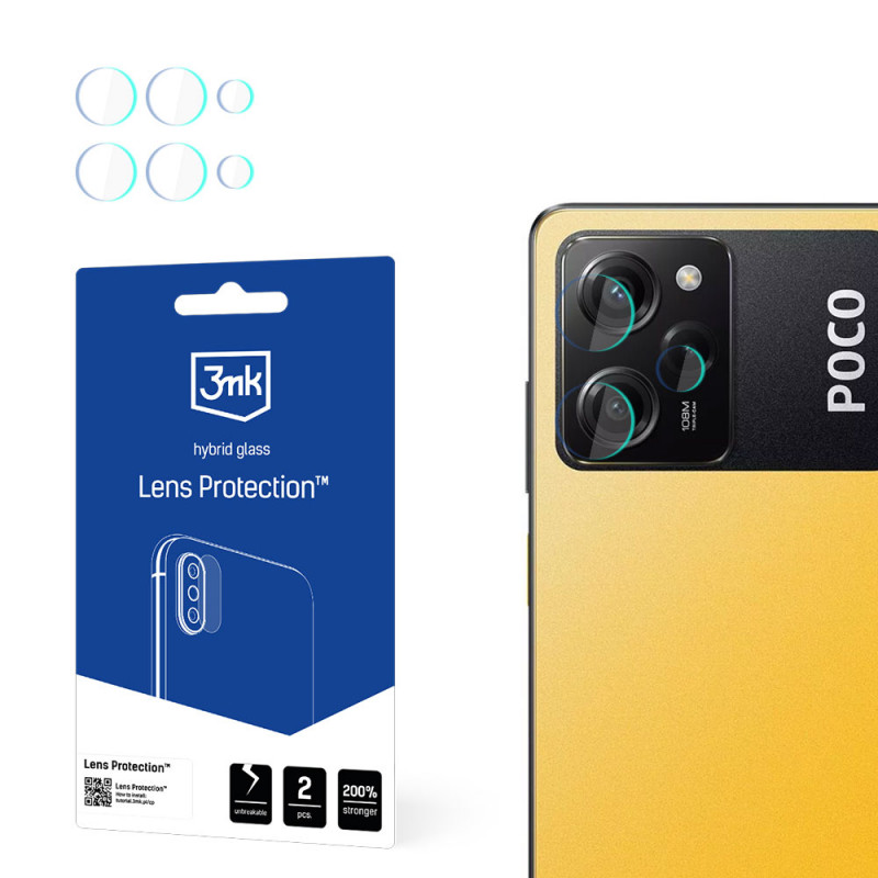3MK Lens Protect POCO X5 Pro 5G cameralensbeschermer (4 stuks), 3MK4630