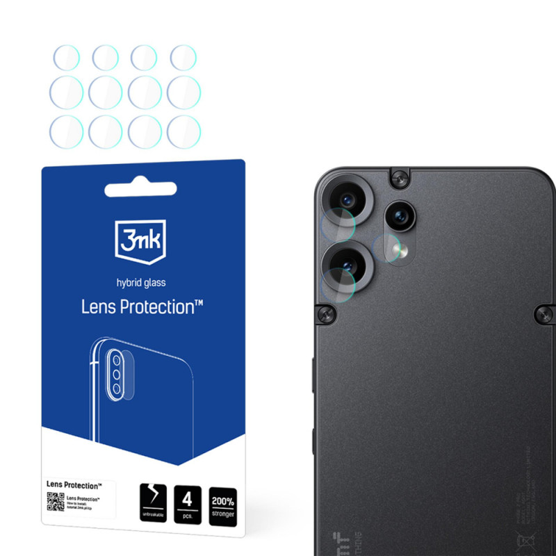 3MK Lens Protection hybride cameralensglas voor CMF Phone 2 Pro by Nothing (4 stuks)