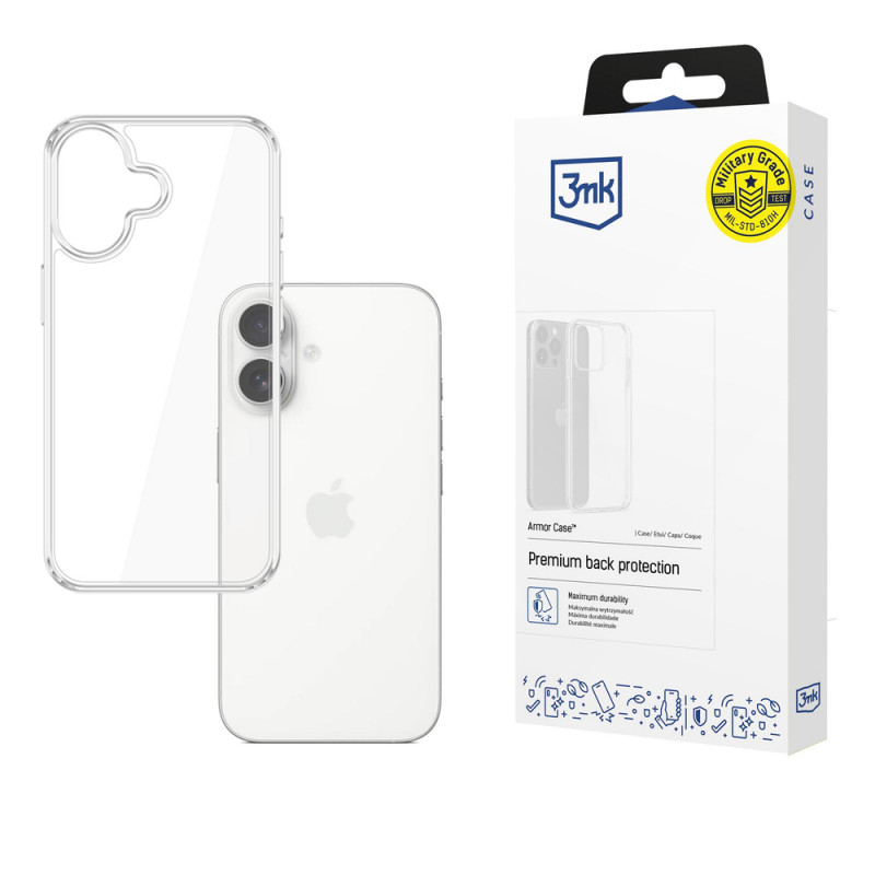 3MK Armor Case voor Apple iPhone 17, transparant