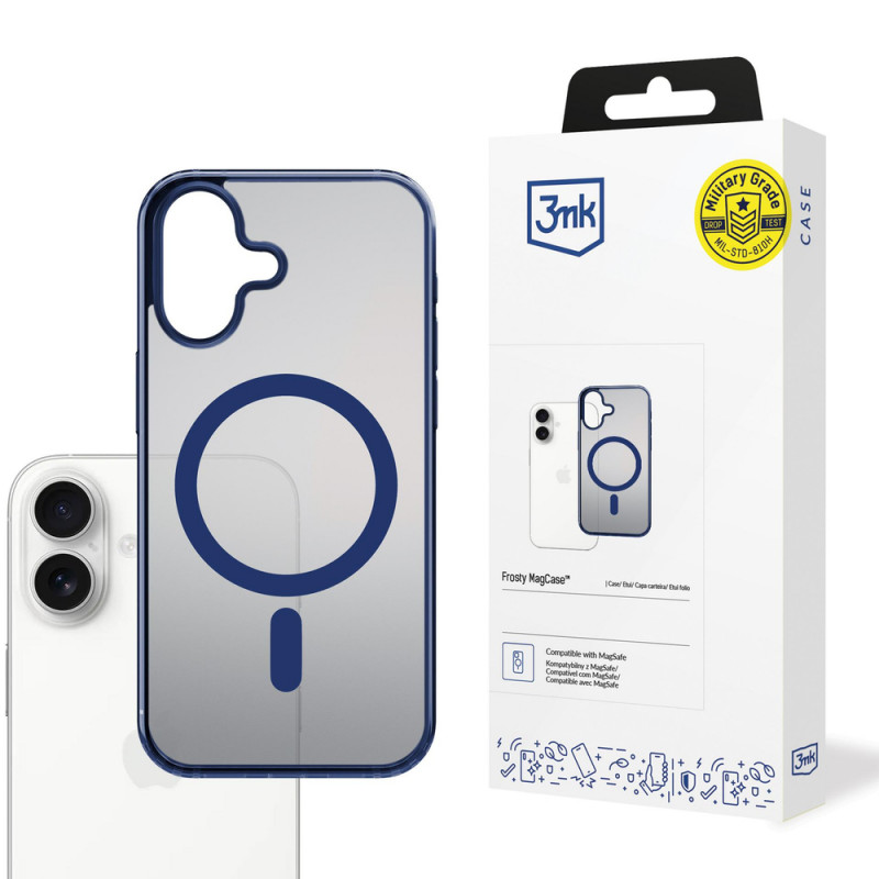 3MK Frosty MagCase voor Apple iPhone 17, blauw
