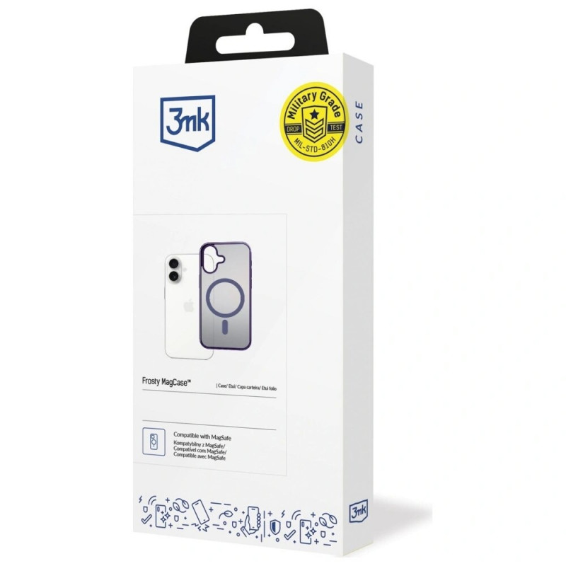 3MK Frosty MagCase voor Apple iPhone 17, paars