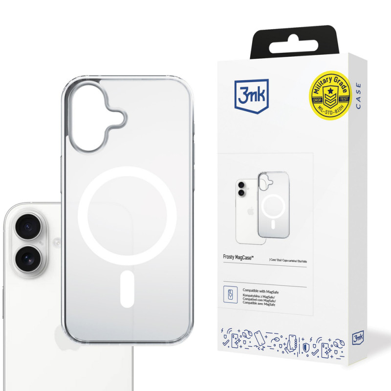 3MK Frosty MagCase voor Apple iPhone 17, wit