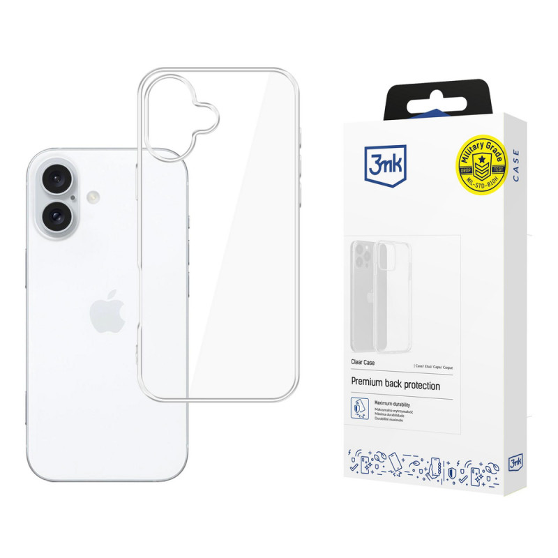 3MK Clear Case voor Apple iPhone 17, transparant