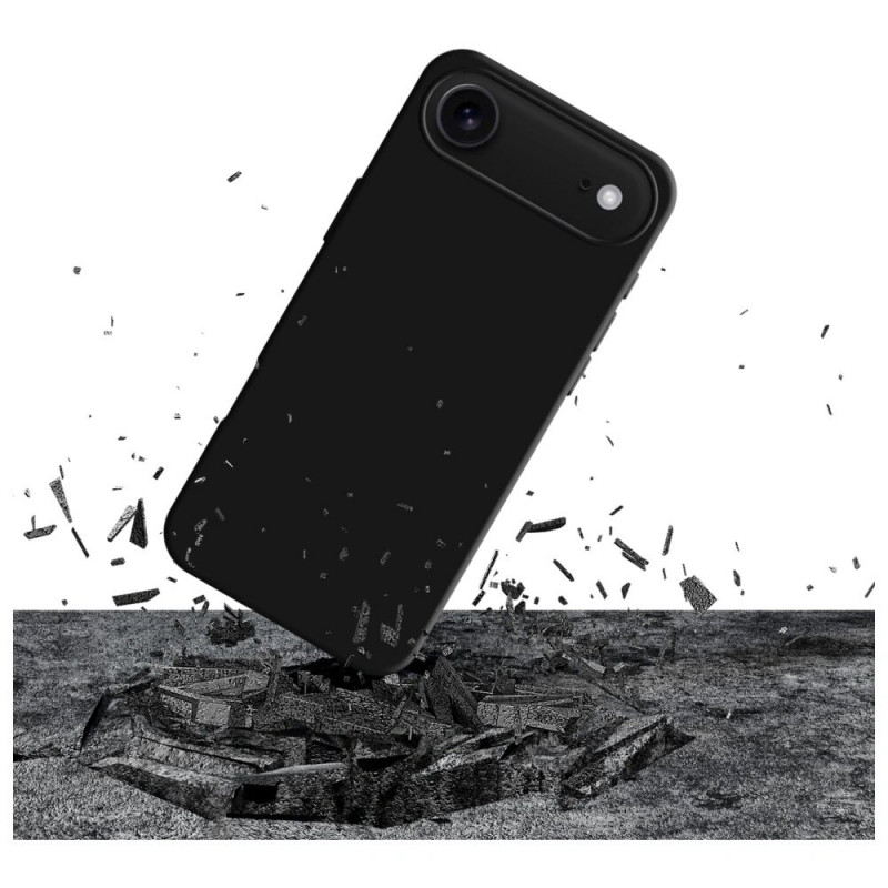 3MK Silicone Case voor Apple iPhone Air, zwart