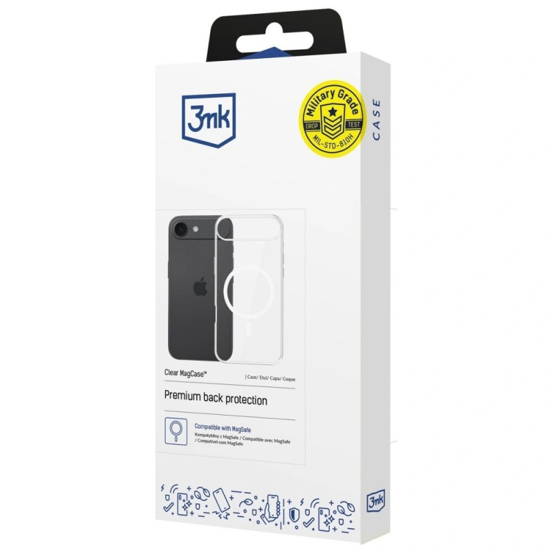 3MK Clear MagCase voor Apple iPhone Air, transparant