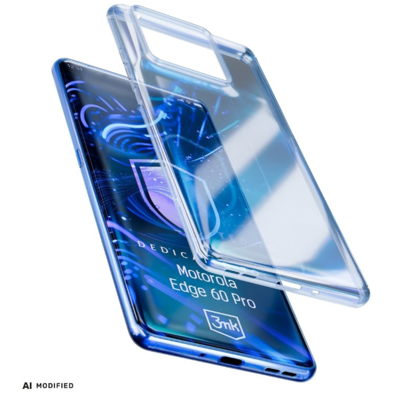 3MK Clear Case voor Motorola Edge 60 Pro, transparant
