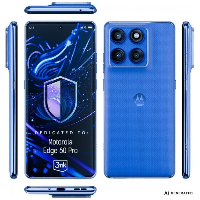3MK Clear Case voor Motorola Edge 60 Pro, transparant