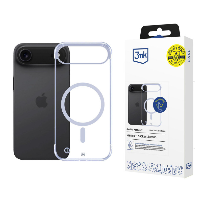 3MK Just20g MagCase Hoesje voor Apple iPhone Air, Transparant