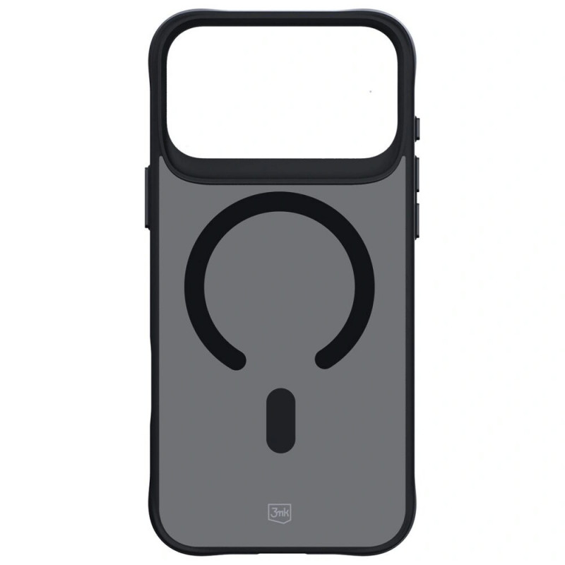 3MK Smoke MagCase hoesje voor Apple iPhone 17 Pro Max, zwart semi-transparant