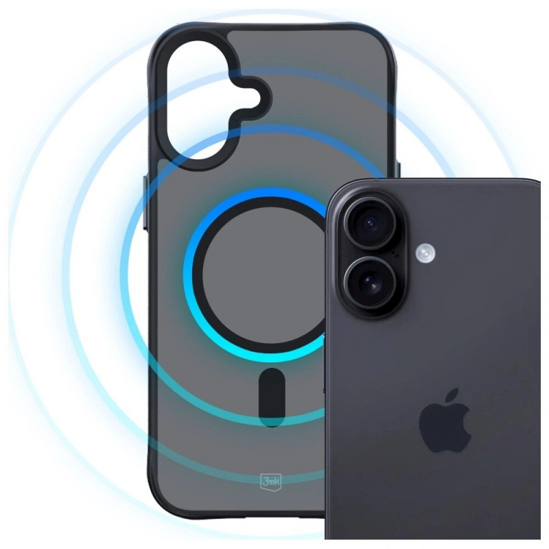 3MK Smoke Matt MagCase hoesje voor Apple iPhone 17, zwart