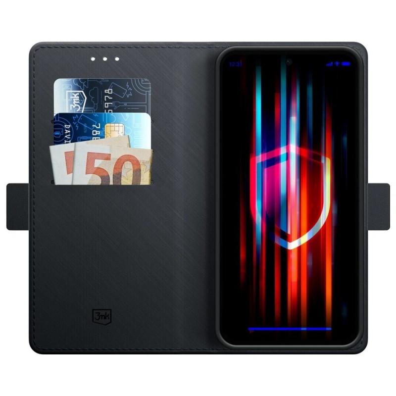 3MK Wallet Case voor Apple iPhone 17 Pro Max, Zwart