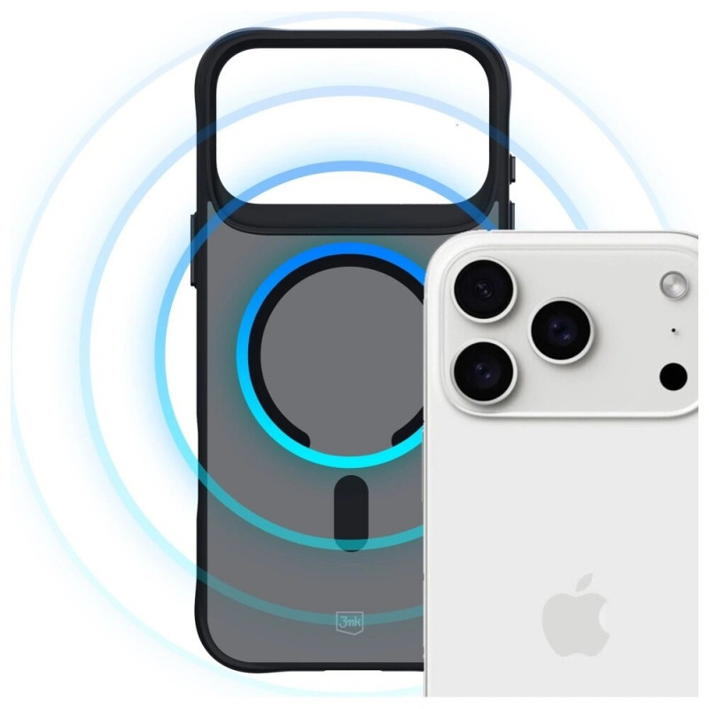 3MK Smoke Matt MagCase hoesje voor Apple iPhone 17 Pro, zwart