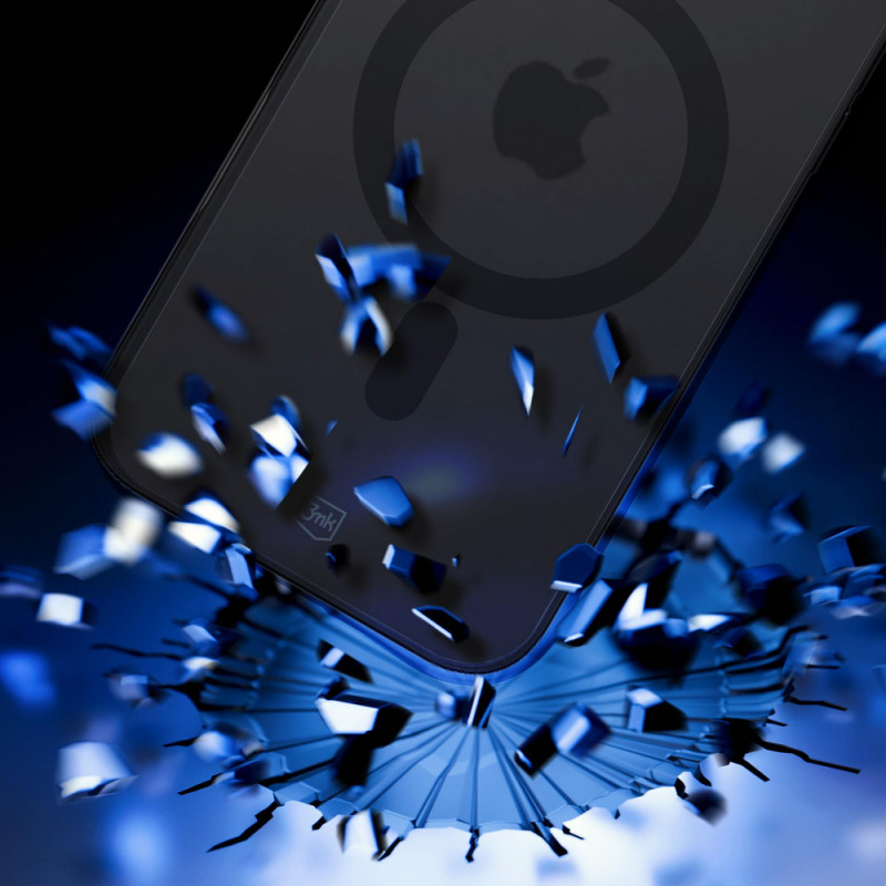 3MK Smoke Matt MagCase hoesje voor Apple iPhone Air, zwart
