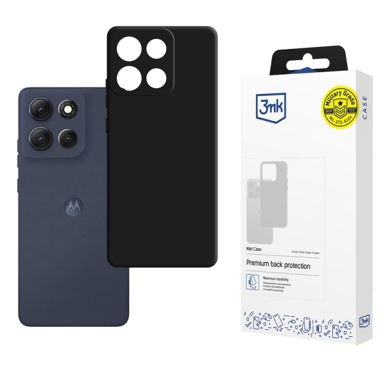 3MK Matt Case Motorola Moto G86, zwart