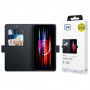 3MK Wallet Case voor Samsung Galaxy S25 FE, zwart