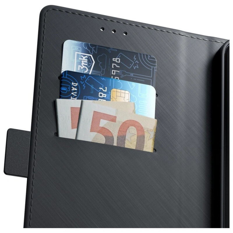 3MK Wallet Case voor Samsung Galaxy S25 FE, zwart