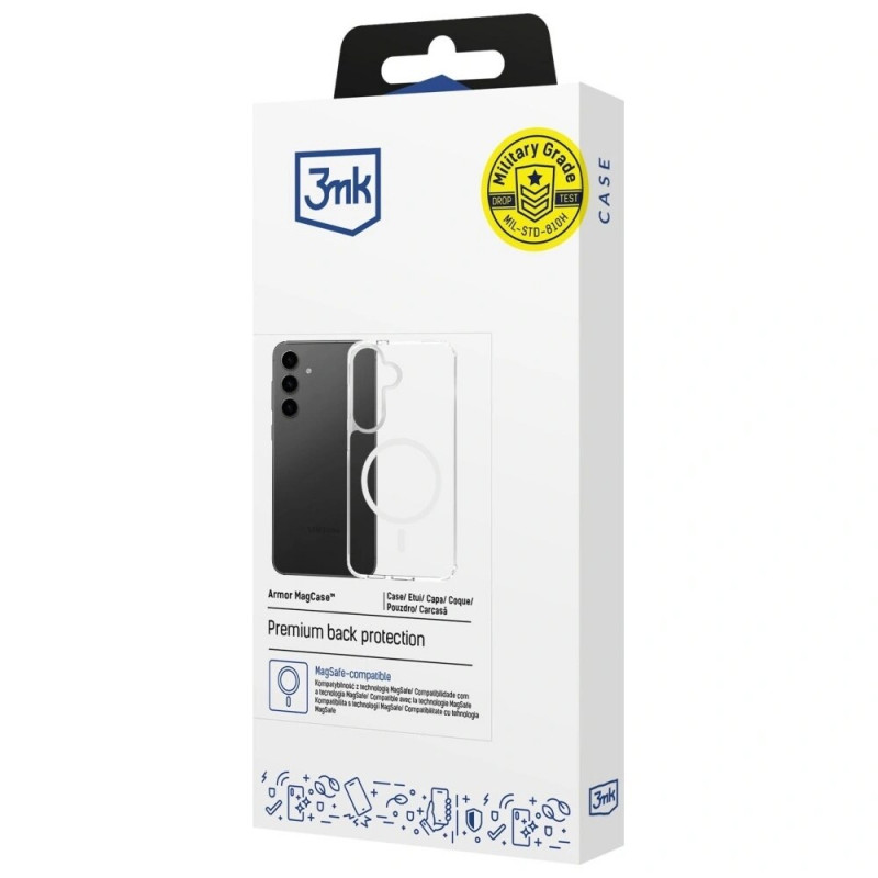 3MK Armor MagCase voor Samsung Galaxy S25 FE, transparant