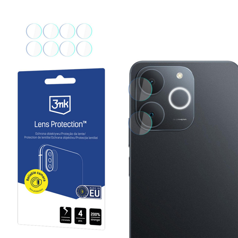 3MK Lens Protection cameralensbeschermer voor Realme Note 70T (4 stuks)
