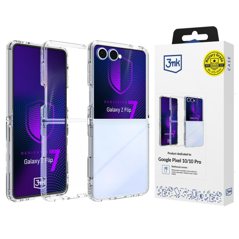 3MK Armor Case voor Samsung Galaxy Z Flip7, transparant