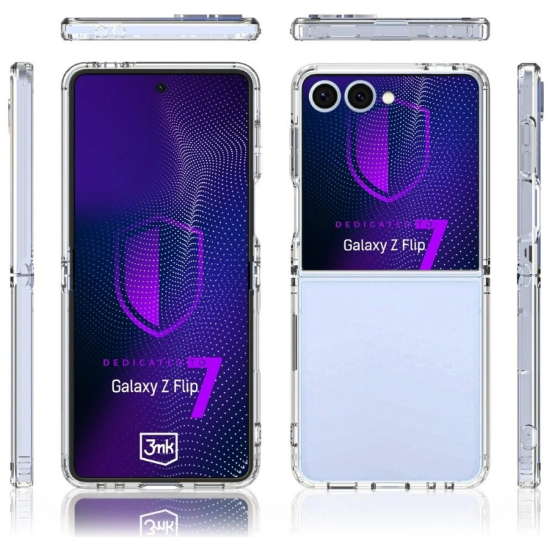 3MK Armor Case voor Samsung Galaxy Z Flip7, transparant