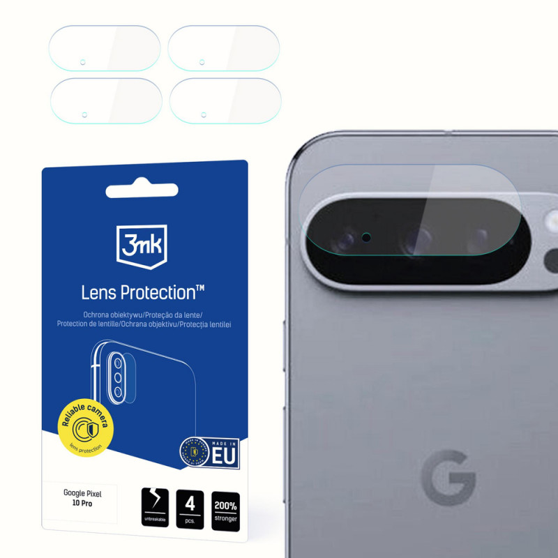 3MK Lens Protection cameralensbeschermer voor Google Pixel 10 Pro (4 stuks)