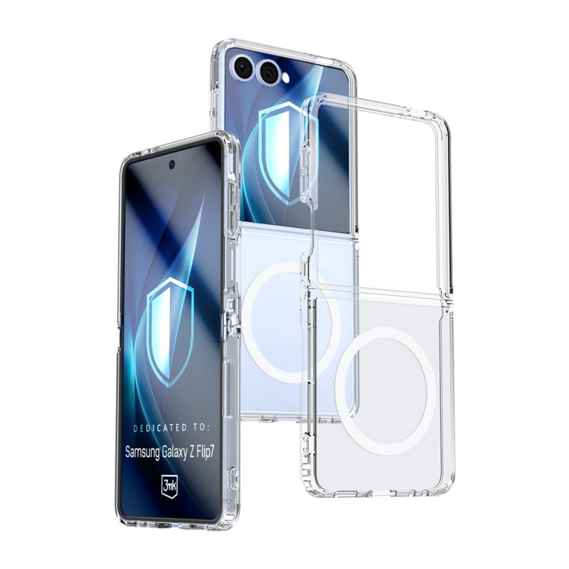 3MK Armor MagCase voor Samsung Galaxy Z Flip7, transparant