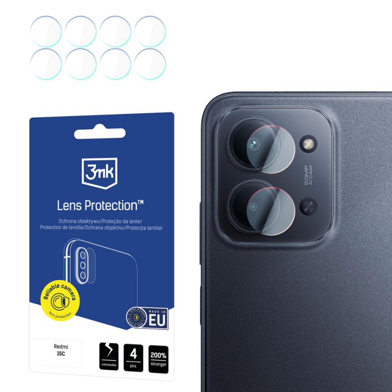 3MK Lens Protection cameralensbeschermer voor Xiaomi Redmi 15C 4G