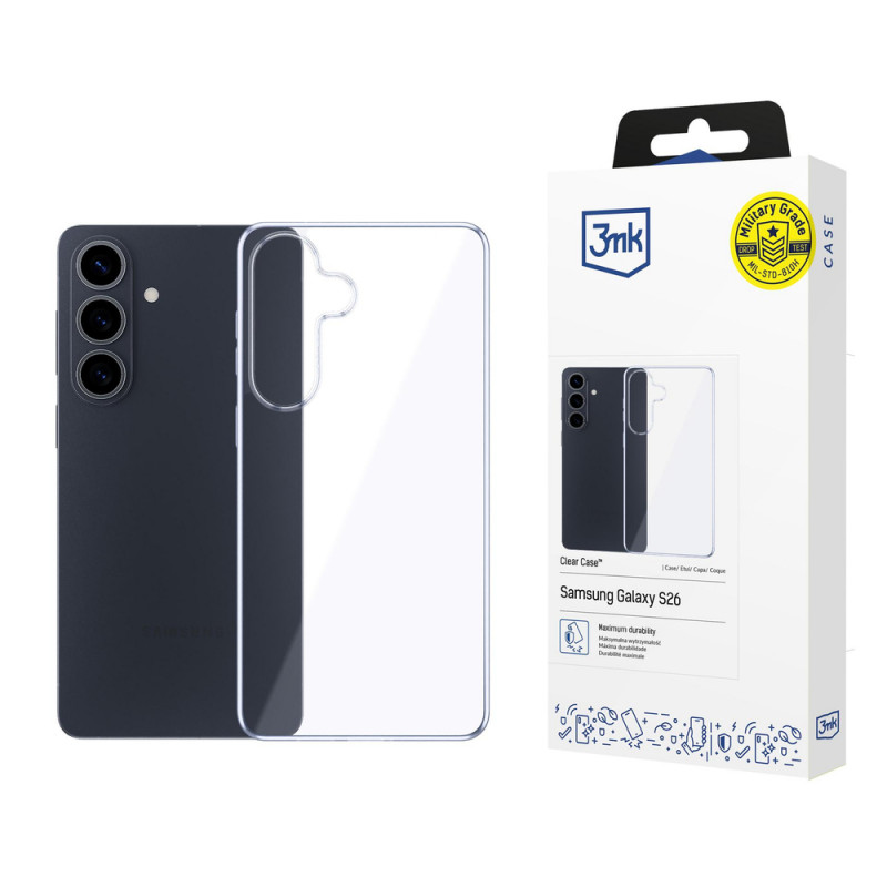 3MK Clear Case voor Samsung Galaxy S26, transparant