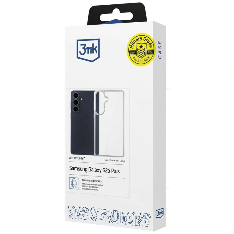 3MK Armor Case voor Samsung Galaxy S26, transparant