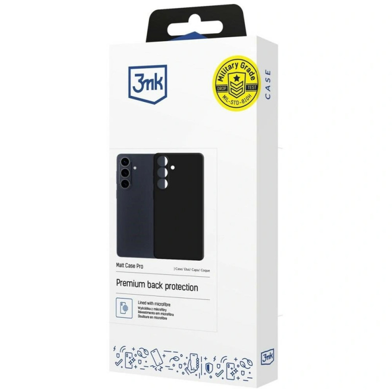 3mk Matt Case Pro Samsung Galaxy S26-hoesje, zwart