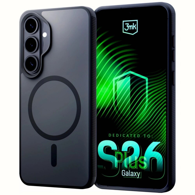 3mk Smoke MagCase Samsung Galaxy S26+ beschermhoes, zwart