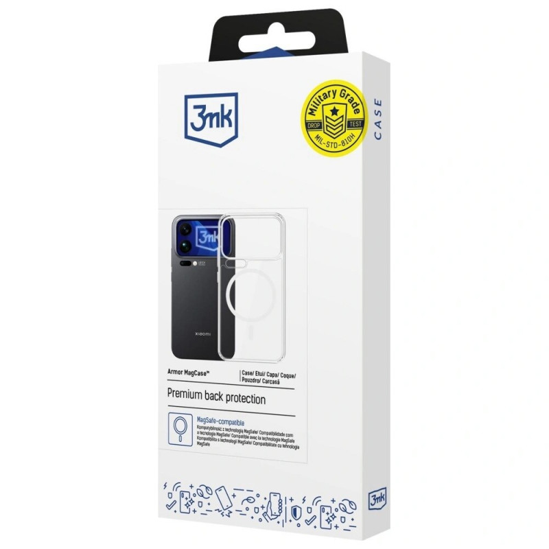 3MK Armor MagCase Xiaomi 17 Pro smartphonehoesje, transparant