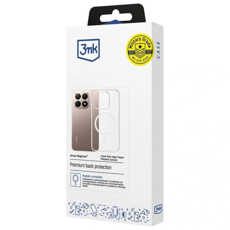 3MK Armor MagCase Xiaomi 15T 5G smartphonehoesje, transparant