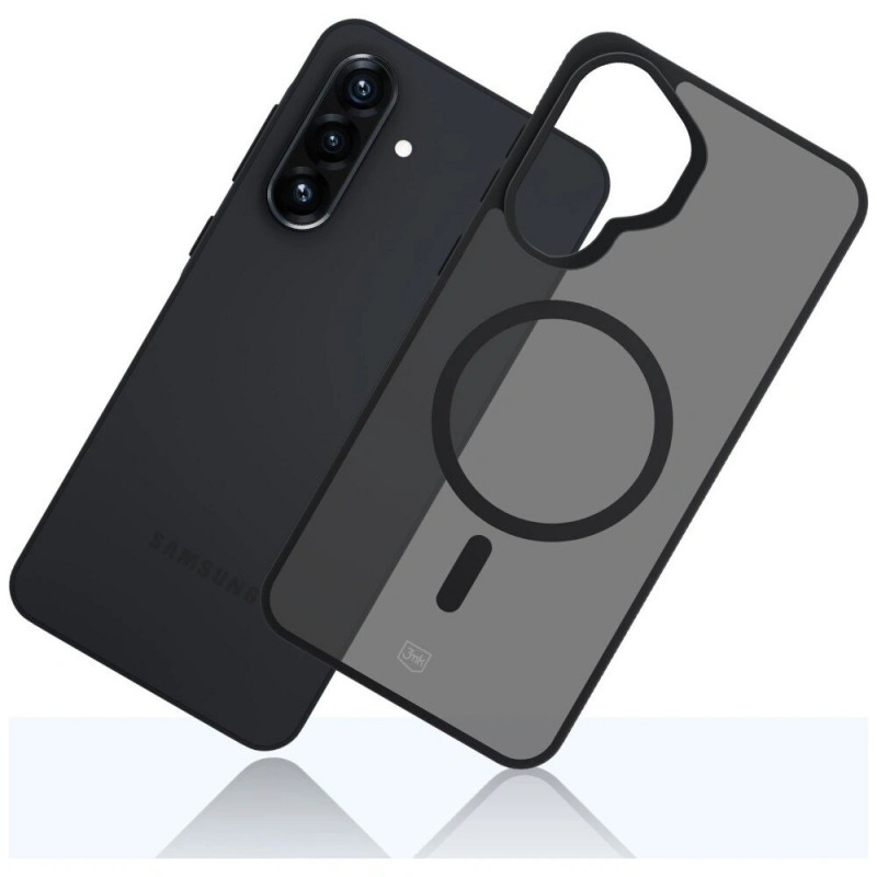 3MK Smoke MagCase Samsung Galaxy A37 smartphonehoesje, rookzwart