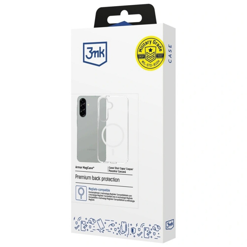 3MK Armor MagCase Samsung Galaxy A57 smartphonehoesje, transparant