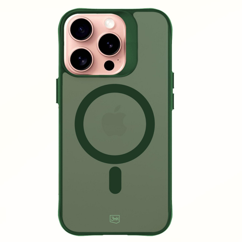 3MK Smoke MagCase voor Apple iPhone 16 Pro Max, groen