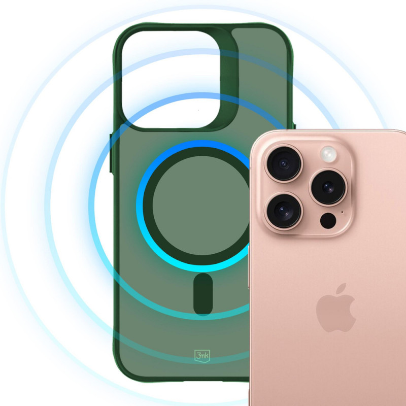 3MK Smoke MagCase voor Apple iPhone 16 Pro Max, groen