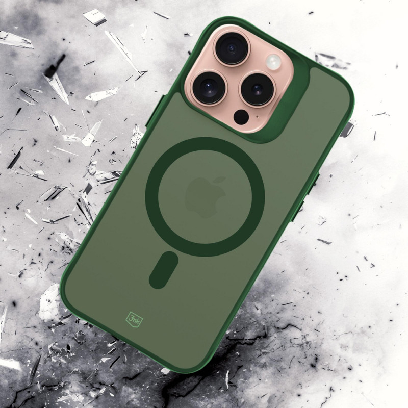 3MK Smoke MagCase voor Apple iPhone 16 Pro Max, groen